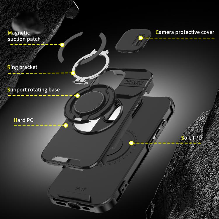 Sliding Camshield Ring Holder Phone Case, For iPhone 18, For iPhone 18 Pro, For iPhone 18 Pro Max, For iPhone 17 Pro Max, For iPhone 17 Pro, For iPhone 17, For iPhone Air