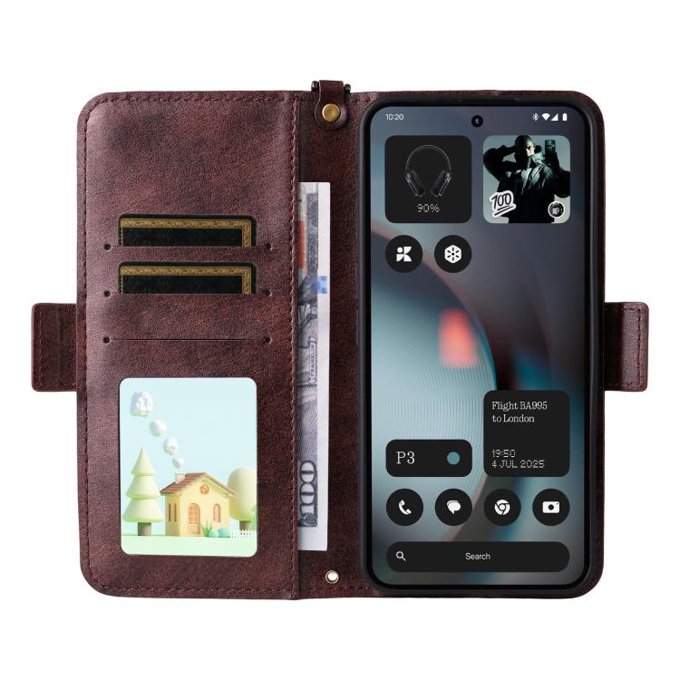 Multi-card Slots Crossbody Cowhide Leather Phone Case