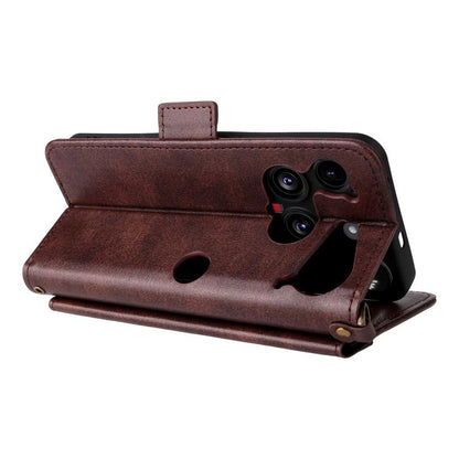 Multi-card Slots Crossbody Cowhide Leather Phone Case