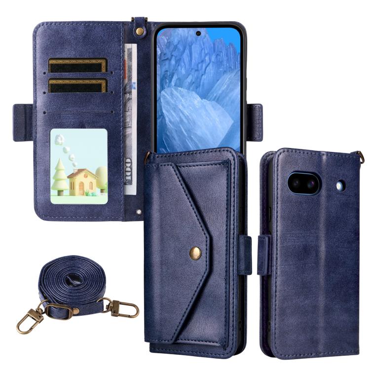 Multi-card Slots Crossbody Cowhide Leather Phone Case, For Google Pixel 10a, For Google Pixel 10 Pro XL / 9 Pro XL, For Google Pixel 10 Pro / 10 / 9 Pro / 9, For Google Pixel 9a, For Google Pixel 8a, For Google Pixel 7a