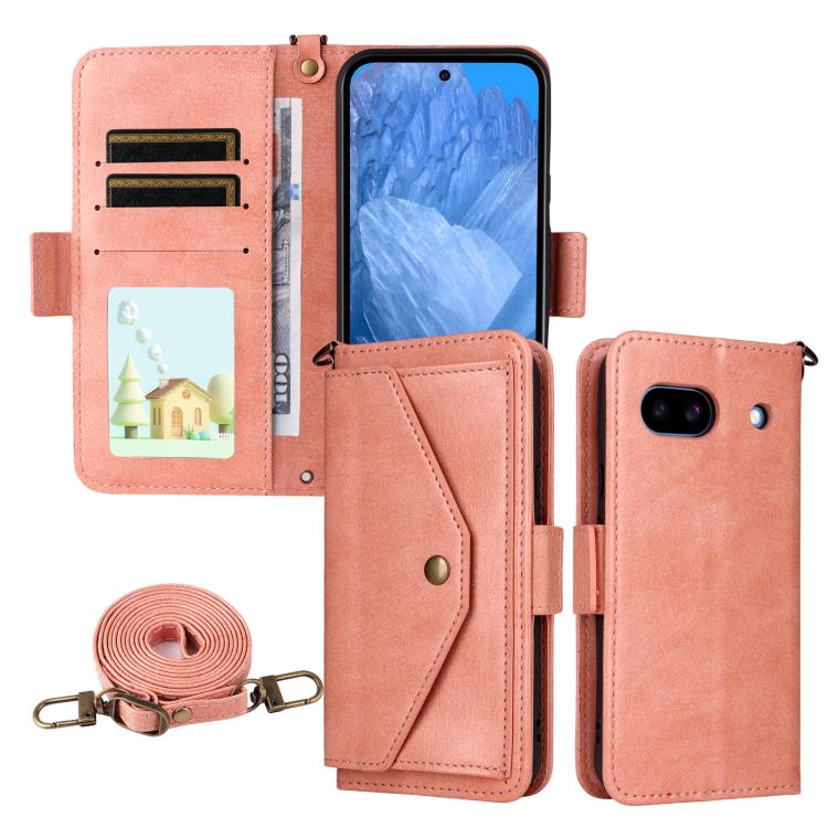 Multi-card Slots Crossbody Cowhide Leather Phone Case, For Google Pixel 10a, For Google Pixel 10 Pro XL / 9 Pro XL, For Google Pixel 10 Pro / 10 / 9 Pro / 9, For Google Pixel 9a, For Google Pixel 8a, For Google Pixel 7a