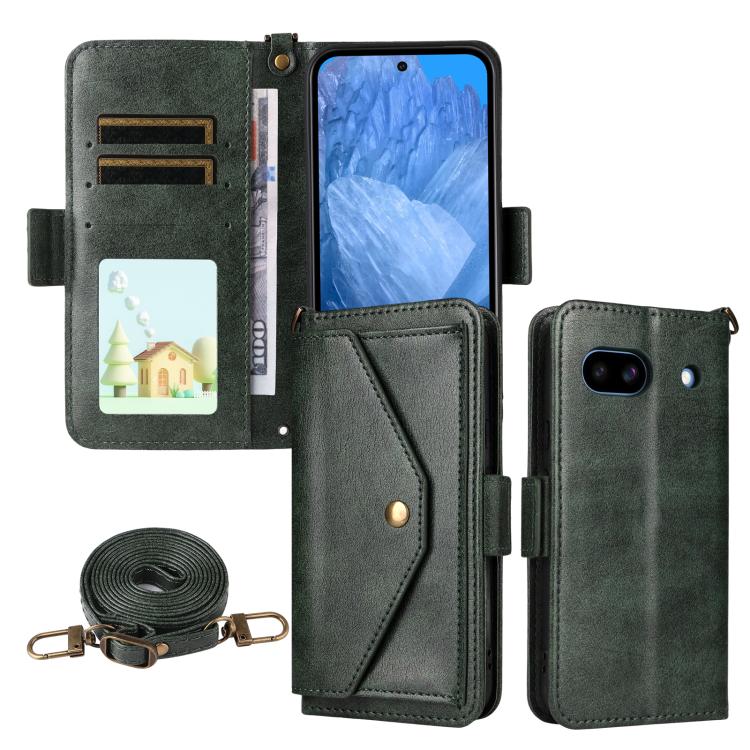 Multi-card Slots Crossbody Cowhide Leather Phone Case, For Google Pixel 10a, For Google Pixel 10 Pro XL / 9 Pro XL, For Google Pixel 10 Pro / 10 / 9 Pro / 9, For Google Pixel 9a, For Google Pixel 8a, For Google Pixel 7a