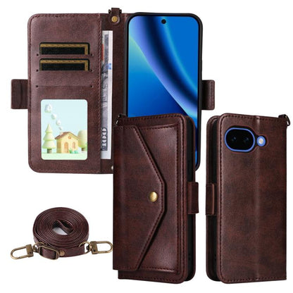 Multi-card Slots Crossbody Cowhide Leather Phone Case, For Google Pixel 10a, For Google Pixel 10 Pro XL / 9 Pro XL, For Google Pixel 10 Pro / 10 / 9 Pro / 9, For Google Pixel 9a, For Google Pixel 8a, For Google Pixel 7a