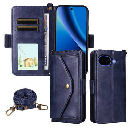Multi-card Slots Crossbody Cowhide Leather Phone Case, For Google Pixel 10a, For Google Pixel 10 Pro XL / 9 Pro XL, For Google Pixel 10 Pro / 10 / 9 Pro / 9, For Google Pixel 9a, For Google Pixel 8a, For Google Pixel 7a