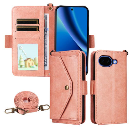 Multi-card Slots Crossbody Cowhide Leather Phone Case, For Google Pixel 10a, For Google Pixel 10 Pro XL / 9 Pro XL, For Google Pixel 10 Pro / 10 / 9 Pro / 9, For Google Pixel 9a, For Google Pixel 8a, For Google Pixel 7a