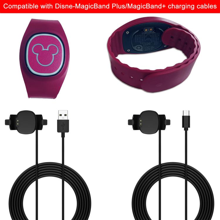 For Disney MagicBand+ xDfind Smart Bracelet Charging Cable, Length: 1m