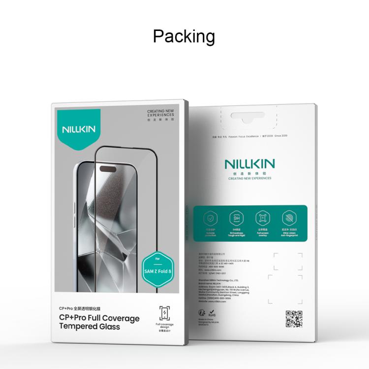 NILLKIN CP+Pro 9H Explosion-proof Tempered Glass Film, For Galaxy Z Fold8 5G, For Samsung Galaxy Z Fold7 5G, For Samsung Galaxy Z Flip7 5G