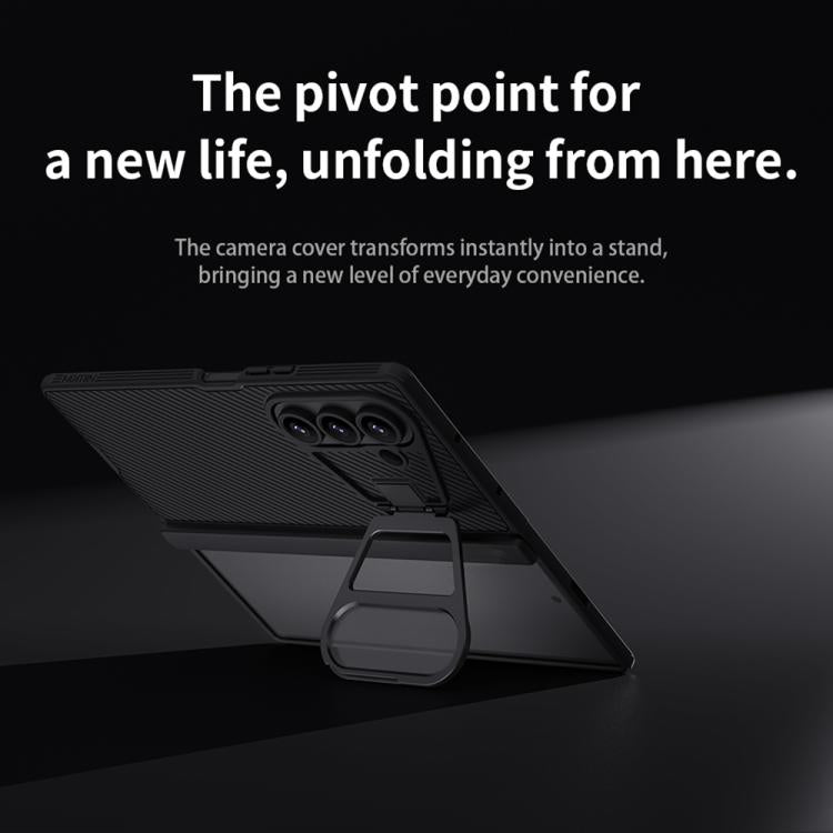 NILLKIN Black Mirror Prop CD Texture Transparent Mirror Cover Phone Case, For Samsung Galaxy Z Fold7 5G