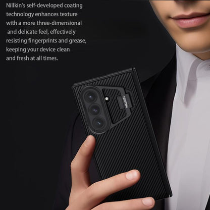 NILLKIN Black Mirror Prop CD Texture Transparent Mirror Cover Phone Case, For Samsung Galaxy Z Fold7 5G