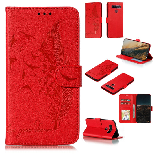 Feather Pattern Litchi Texture Horizontal Flip Leather Case with Wallet & Holder & Card Slots, For LG K41S / K51S, For LG K61, For Huawei Enjoy 20, For Motorola Moto G Stylus, For Google Pixel 5, For Motorola Moto G5 Plus 5G, For Google Pixel 5 XL     ...