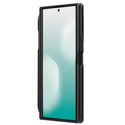 NILLKIN Black Mirror Prop CD Texture Transparent Mirror Cover Phone Case with Stylus, For Samsung Galaxy Z Fold7 5G