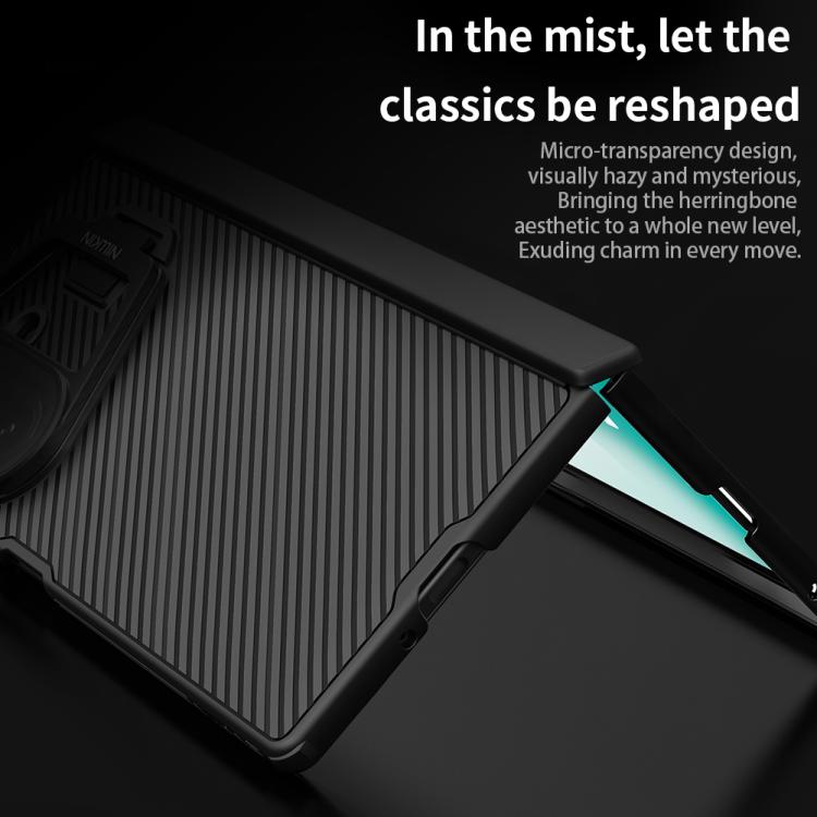 NILLKIN CamShield Prop Texture Transparent Mirror Cover MagSafe Magnetic PC Phone Case, For Samsung Galaxy Z Fold7 5G
