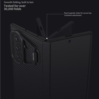 NILLKIN CamShield Prop Texture Transparent Mirror Cover MagSafe Magnetic PC Phone Case, For Samsung Galaxy Z Fold7 5G