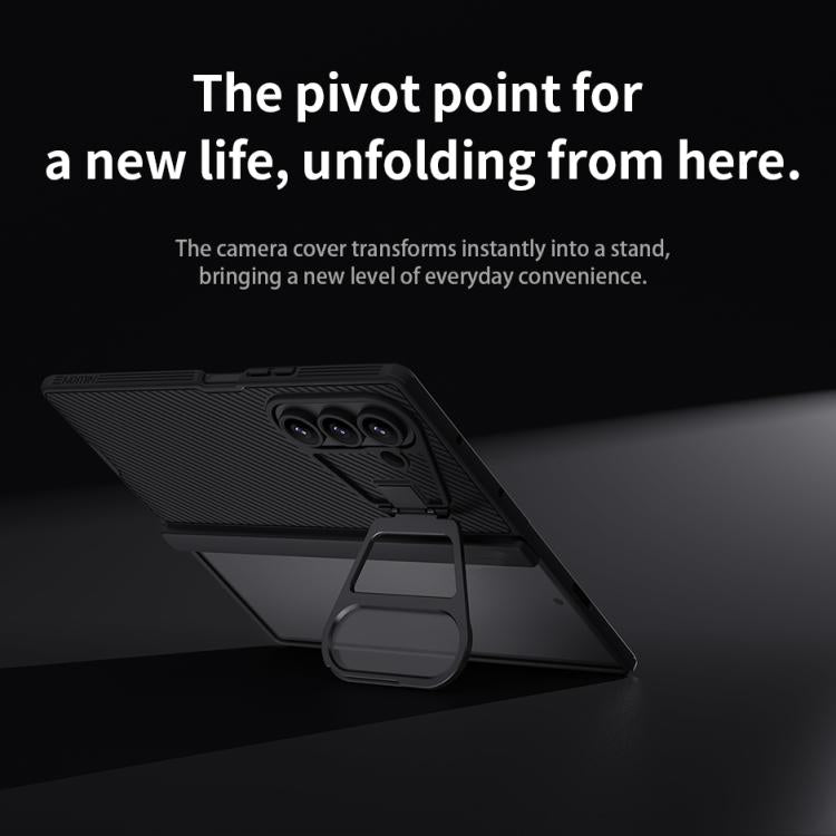 NILLKIN CamShield Prop Texture Transparent Mirror Cover MagSafe Magnetic PC Phone Case, For Samsung Galaxy Z Fold7 5G