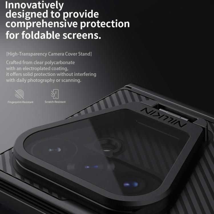 Coque de téléphone PC magnétique NILLKIN CamShield Prop Texture Transparent Mirror Cover MagSafe, pour Galaxy Z Fold8 Ultra 5G, pour Samsung Galaxy Z Fold7 5G