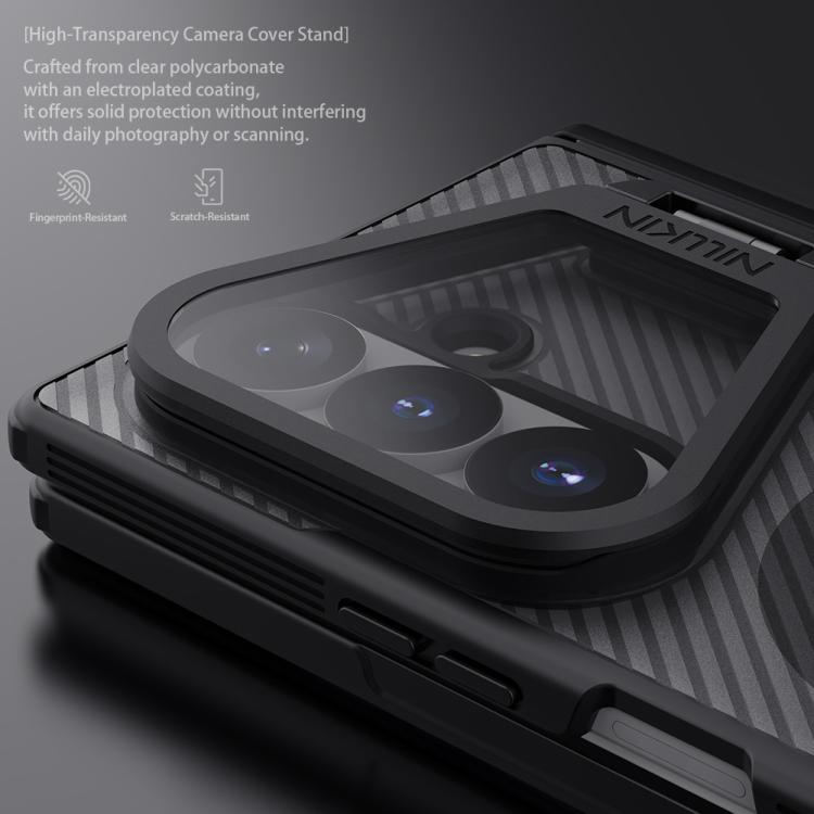 NILLKIN CamShield Prop Texture Transparent Mirror Cover MagSafe Magnetic PC Phone Case, For Galaxy Z Fold8 Ultra 5G, For Samsung Galaxy Z Fold7 5G