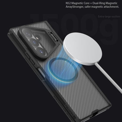 NILLKIN CamShield Prop Texture Transparent Mirror Cover MagSafe Magnetic PC Phone Case, For Galaxy Z Fold8 Ultra 5G, For Samsung Galaxy Z Fold7 5G