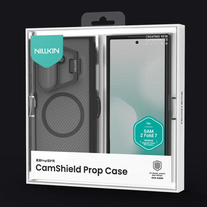 NILLKIN CamShield Prop Transparent Mirror Cover MagSafe Magnetic Translucent PC Phone Case with Stylus, For Samsung Galaxy Z Fold7 5G