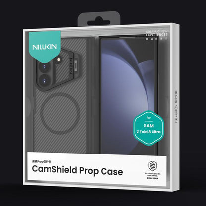 NILLKIN CamShield Prop Transparent Mirror Cover MagSafe Magnetic Translucent PC Phone Case with Stylus, For Galaxy Z Fold8 Ultra 5G, For Samsung Galaxy Z Fold7 5G