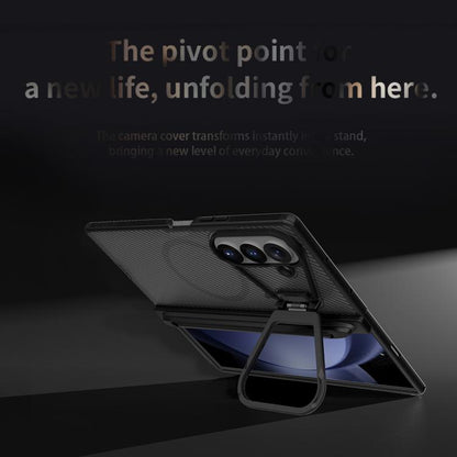 NILLKIN CamShield Prop Transparent Mirror Cover MagSafe Magnetic Translucent PC Phone Case with Stylus, For Galaxy Z Fold8 Ultra 5G, For Samsung Galaxy Z Fold7 5G