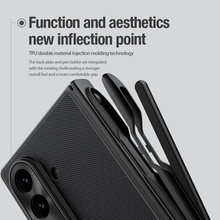 NILLKIN Frosted Fold PC + TPU Phone Case with Stylus, For Samsung Galaxy Z Fold7 5G