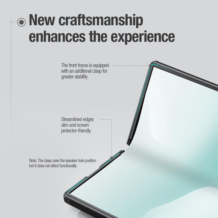 NILLKIN Frosted Fold PC + TPU Phone Case with Stylus, For Samsung Galaxy Z Fold7 5G
