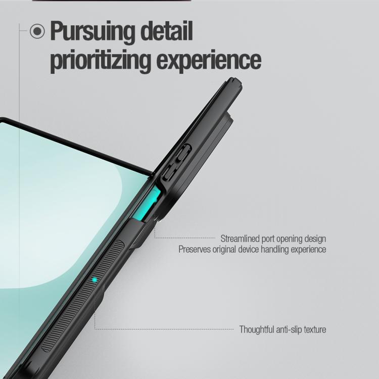 NILLKIN Frosted Fold PC + TPU Phone Case with Stylus, For Samsung Galaxy Z Fold7 5G