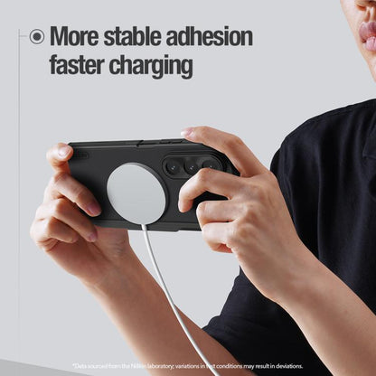NILLKIN Frosted Fold PC + TPU MagSafe Magnetic Phone Case with Stylus, For Samsung Galaxy Z Fold7 5G