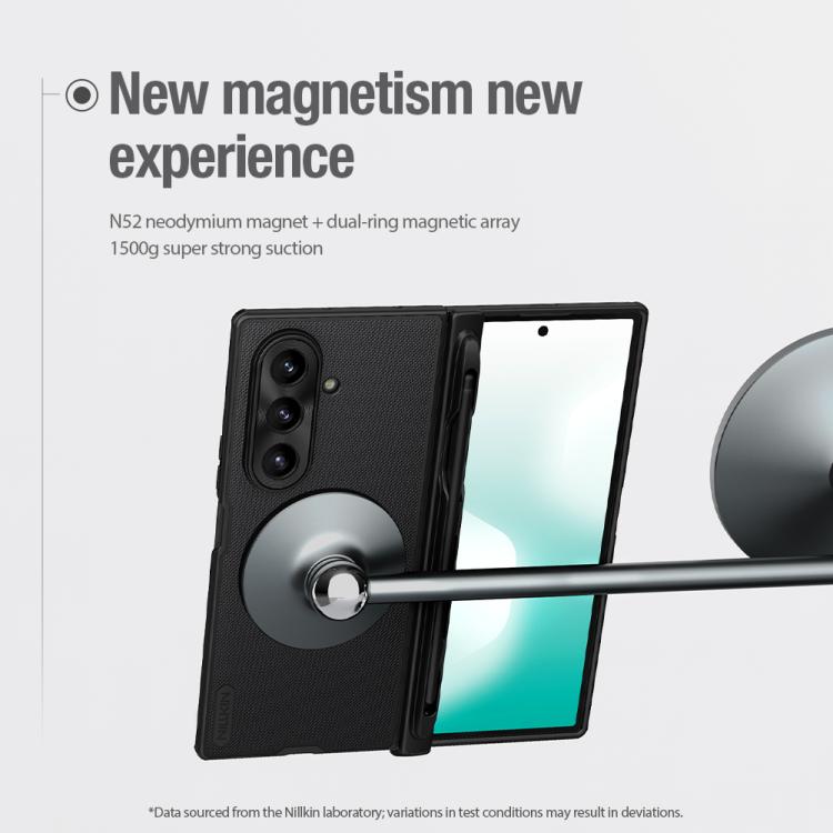 NILLKIN Frosted Fold PC + TPU MagSafe Magnetic Phone Case with Stylus, For Samsung Galaxy Z Fold7 5G