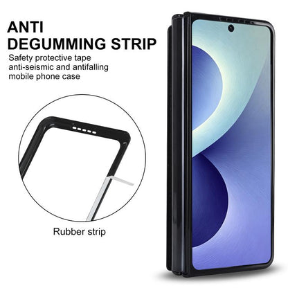 Full Coverage Fold Double Buckle PU Phone Case with Pen Slots, For Galaxy Z Fold8 Ultra 5G, For Samsung Galaxy Z Fold7