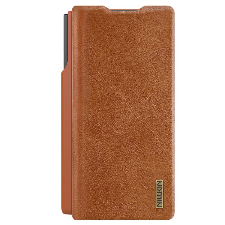 NILLKIN QIN Series Pro Sliding Camera Cover Design Leather Phone Case with Stylus, For Samsung Galaxy Z Fold7 5G