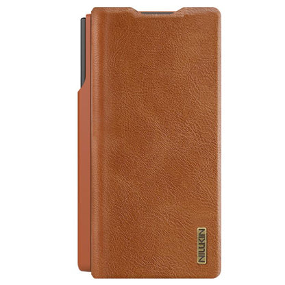 NILLKIN QIN Series Pro Sliding Camera Cover Design Leather Phone Case with Stylus, For Samsung Galaxy Z Fold7 5G