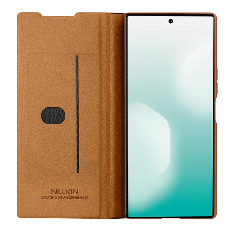 NILLKIN QIN Series Pro Sliding Camera Cover Design Leather Phone Case with Stylus, For Samsung Galaxy Z Fold7 5G