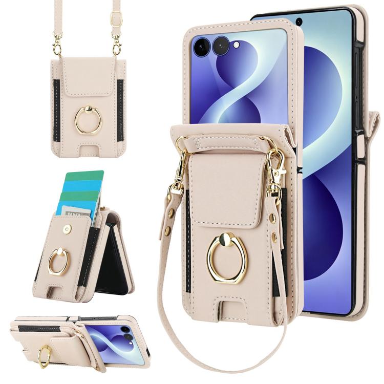Ring Holder Wallet Card Slot Leather Phone Case, For Galaxy Z Flip8 5G, For Samsung Galaxy Z Flip7 5G