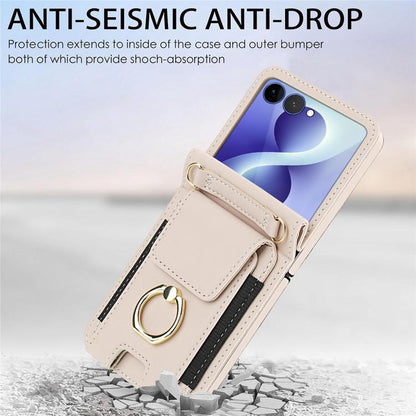 Ring Holder Wallet Card Slot Leather Phone Case, For Galaxy Z Flip8 5G, For Samsung Galaxy Z Flip7 5G