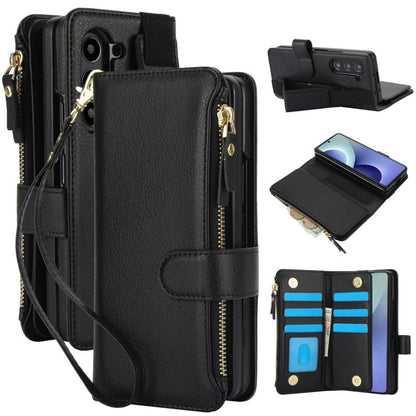 Solid Color Wristband Wallet Folding Leather Phone Case with Lanyard, For Galaxy Z Fold8 Ultra, For Samsung Galaxy Z Fold7