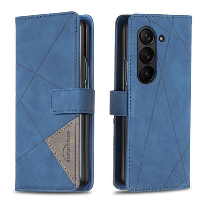 Magnetic Buckle Rhombus Texture Leather Phone Case, For Galaxy Z Fold8 5G, For Samsung Galaxy Z Fold7, For Samsung Galaxy Z Fold6, For Samsung Galaxy Z Fold5