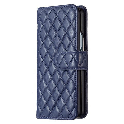 Diamond Lattice Wallet Flip Leather Phone Case, For Galaxy Z Fold8 5G, For Samsung Galaxy Z Fold7, For Samsung Galaxy Z Fold6, For Samsung Galaxy Z Fold5