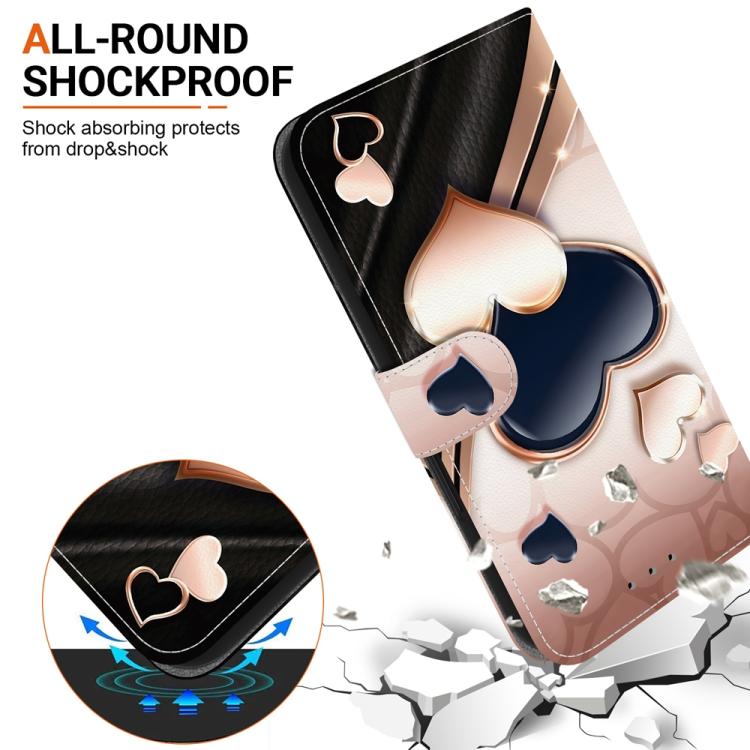 Crystal Texture Colored Drawing Leather Phone Case, For Google Pixel 7