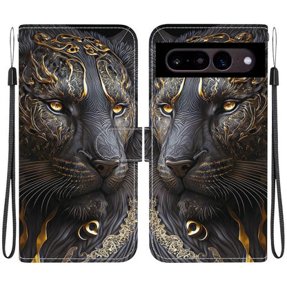 Crystal Texture Colored Drawing Leather Phone Case, For Google Pixel 7