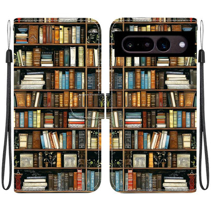 Crystal Texture Colored Drawing Leather Phone Case, For Google Pixel 7