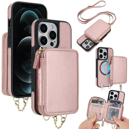 AwQuer 2 in 1 Crossbody Wallet Leather Back Phone Case