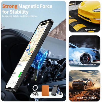 kalebol Metal 360 Degree Rotation Holder MagSafe Phone Case, For iPhone 14, For iPhone 14 Pro, For iPhone 14 Pro Max, For iPhone 13 Pro, For iPhone 13