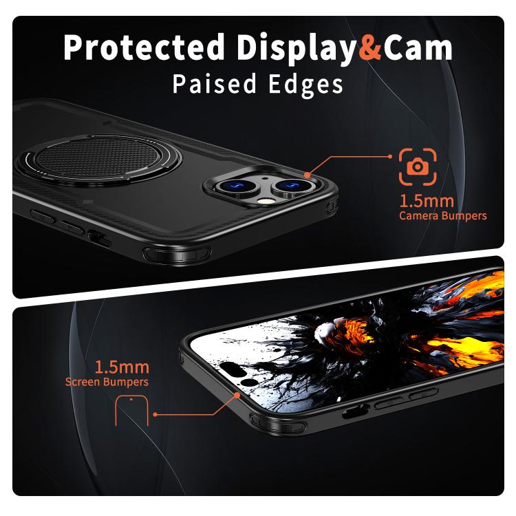 kalebol Metal 360 Degree Rotation Holder MagSafe Phone Case, For iPhone 14, For iPhone 14 Pro, For iPhone 14 Pro Max, For iPhone 13 Pro, For iPhone 13