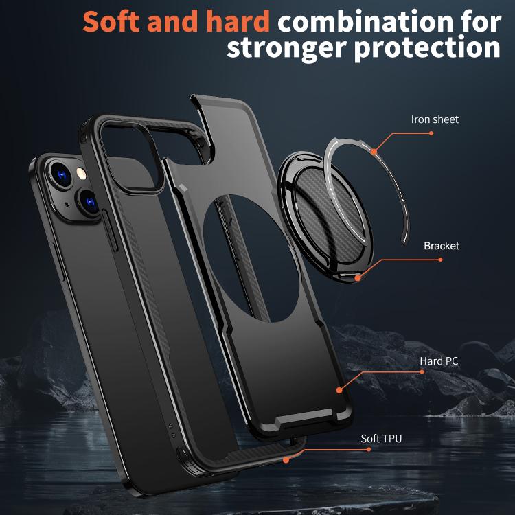 kalebol Metal 360 Degree Rotation Holder MagSafe Phone Case, For iPhone 14, For iPhone 14 Pro, For iPhone 14 Pro Max, For iPhone 13 Pro, For iPhone 13