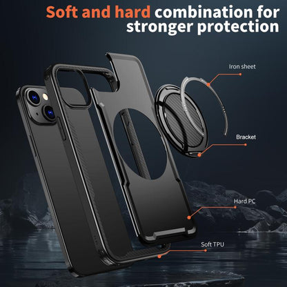 kalebol Metal 360 Degree Rotation Holder MagSafe Phone Case, For iPhone 14, For iPhone 14 Pro, For iPhone 14 Pro Max, For iPhone 13 Pro, For iPhone 13