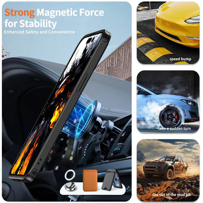 kalebol Metal 360 Degree Rotation Holder MagSafe Phone Case, For iPhone 14 Pro, For iPhone 14 Pro Max, For iPhone 13 Pro, For iPhone 13