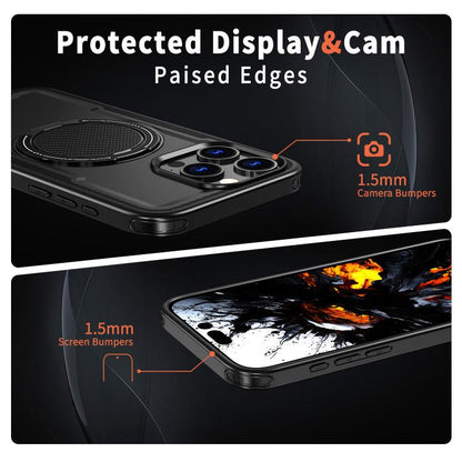kalebol Metal 360 Degree Rotation Holder MagSafe Phone Case, For iPhone 14 Pro, For iPhone 14 Pro Max, For iPhone 13 Pro, For iPhone 13