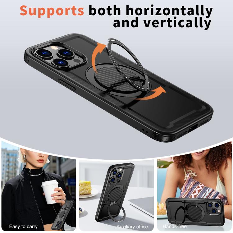 kalebol Metal 360 Degree Rotation Holder MagSafe Phone Case, For iPhone 14 Pro, For iPhone 14 Pro Max, For iPhone 13 Pro, For iPhone 13