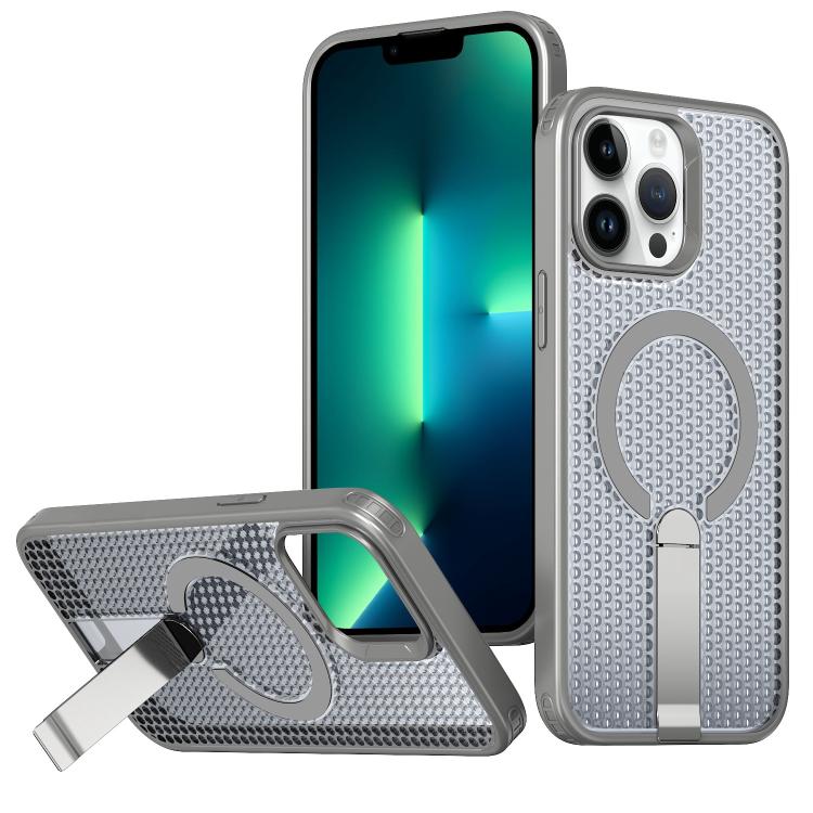 kalebol Honeycomb Cooling MagSafe Holder Phone Case, For iPhone 14, For iPhone 14 Pro, For iPhone 14 Pro Max, For iPhone 13 Pro Max, For iPhone 13